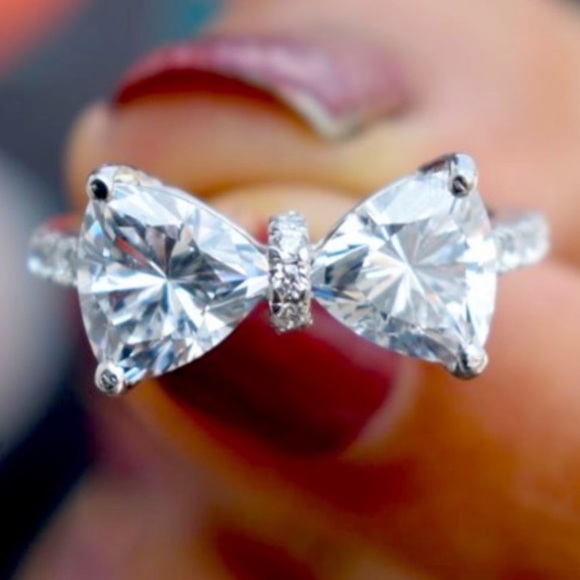 R-AS 925 Sterling Silver Filled Four Claw Ring Size 6 - Picture 11 of 14